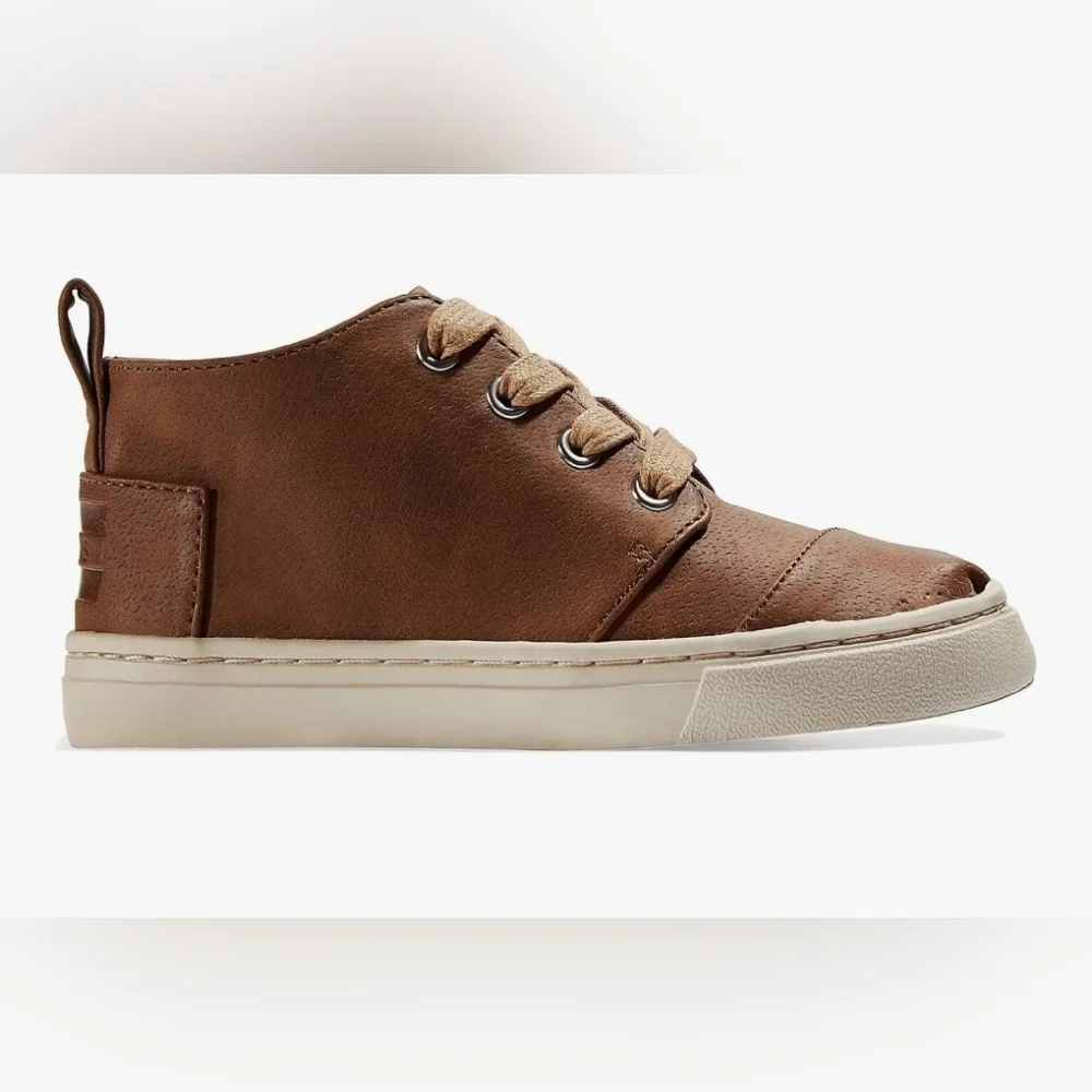 Boys Toms‎ Botas Sneakers, Brown, Size 4, Pre-owned